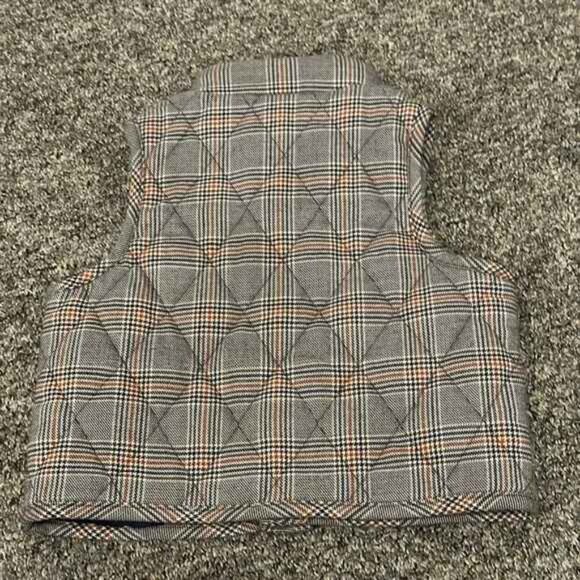 Like New Janie and Jack Plaid Puffer Quilted Vest Size 3-4T - Picture 2 of 2